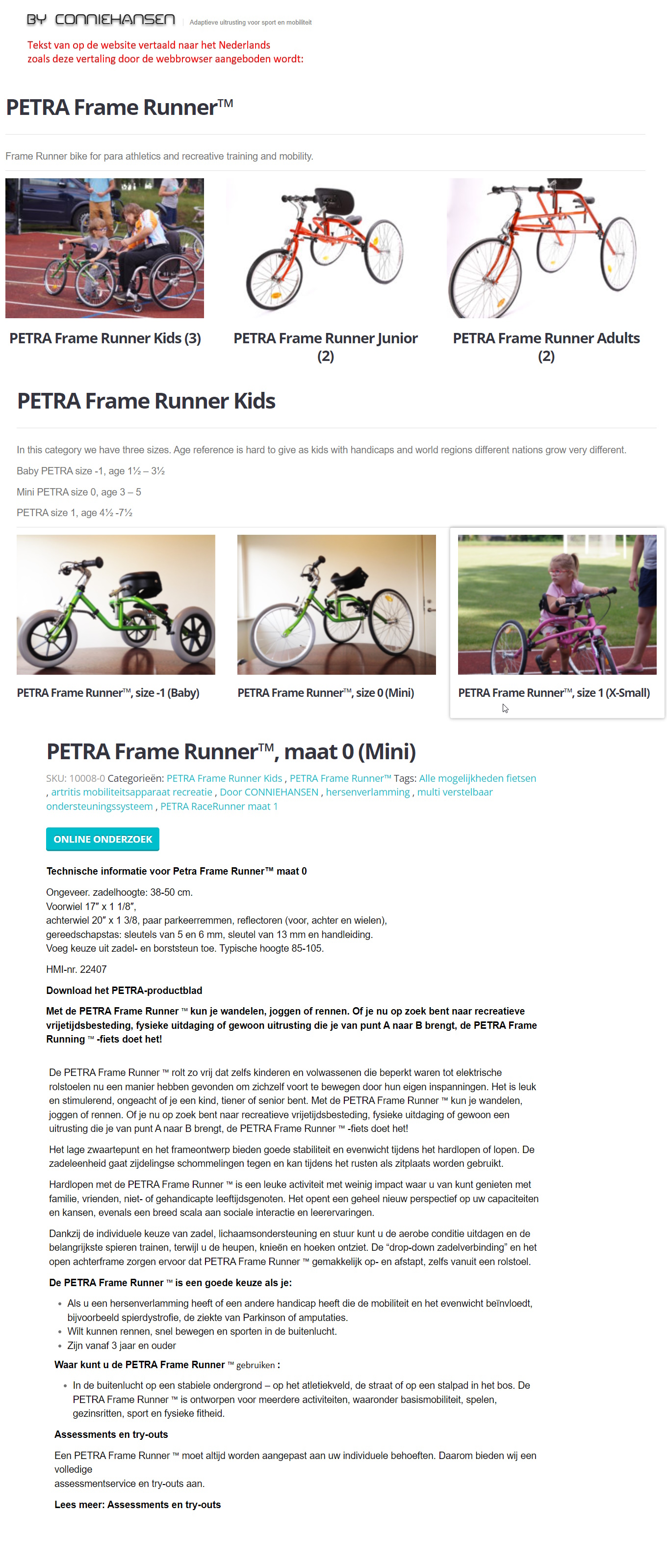 toegevoegd document 2 van PETRA RaceRunner FrameRunner CrossRunner  