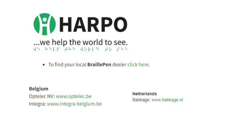 toegevoegd document 2 van Harpo BraillePen met brailleleescellen  
