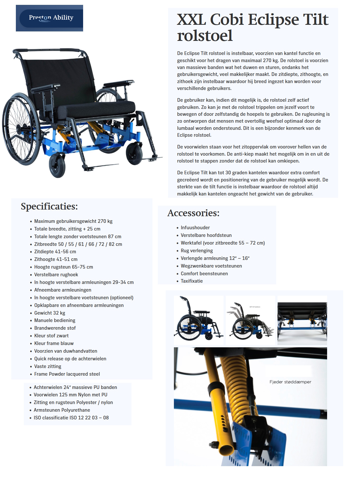 toegevoegd document 4 van Eclipse rolstoel / Eclipse Tilt Cobi Rehab  