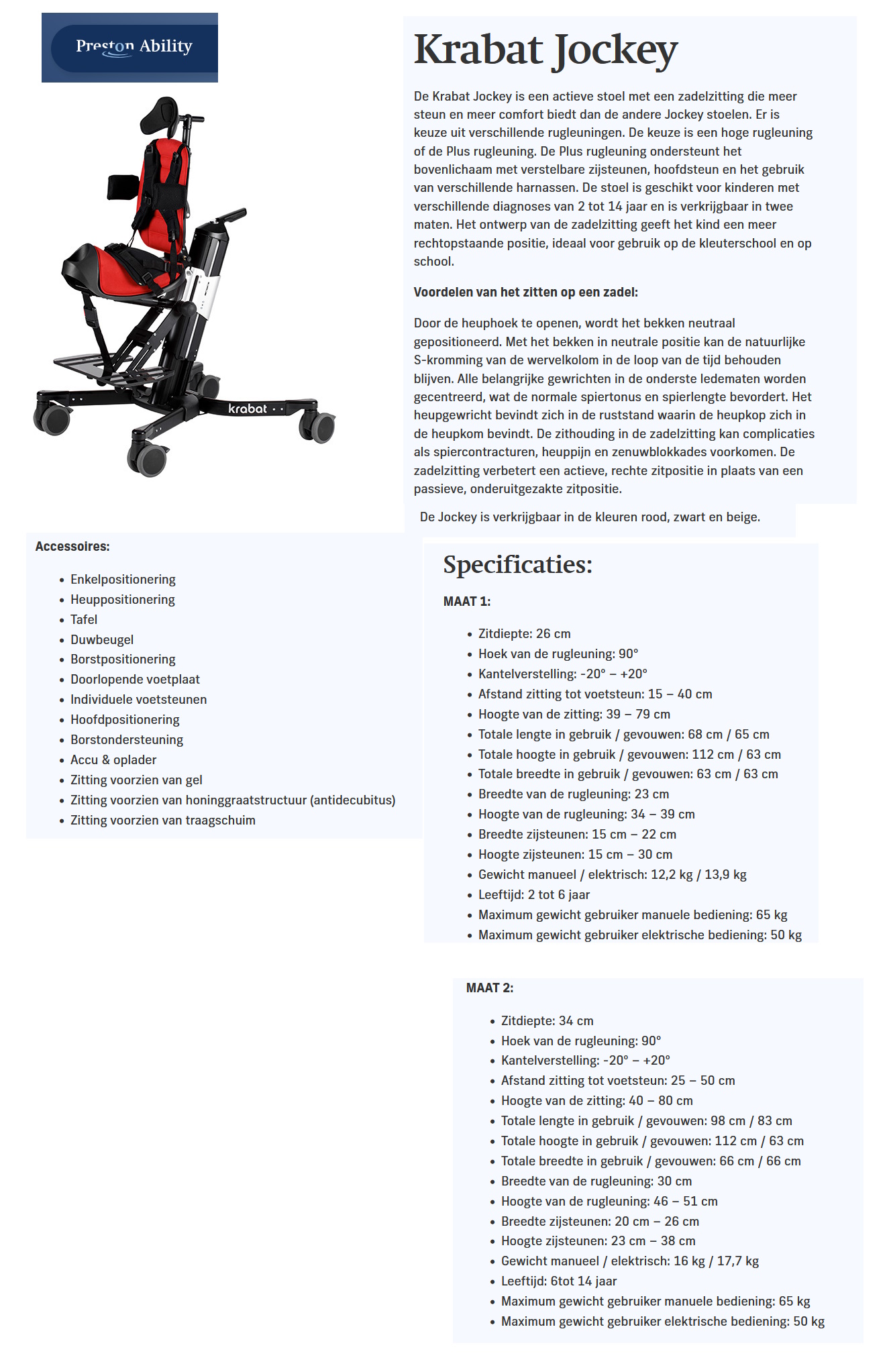 toegevoegd document 4 van Jockey actieve stoelen Krabat Jockey / Jockey Basic  