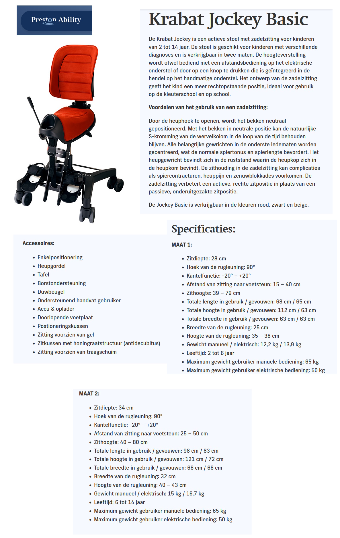 toegevoegd document 5 van Jockey actieve stoelen Krabat Jockey / Jockey Basic  