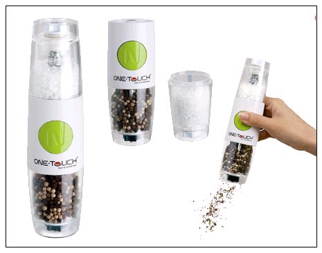 One Touch Automatic Dual Salt & Pepper Mill