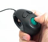 afbeelding van product Finger Hand Held 4D USB (of draadloos) Trackball Mouse (Vingertrackball)