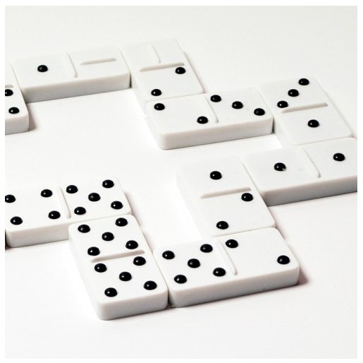 Domino van kunststof