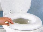 afbeelding van product Zachte toiletzitting met vinylbekleding voor gewoon toilet AD19903 / AD169024