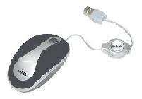 afbeelding van product Linkshandige muis met oprolbaar snoer USB
