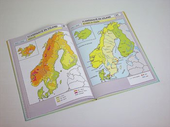Evenaar atlas met Europese landen en werelddelen 315202