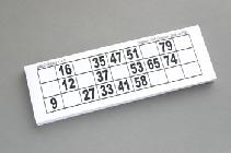 afbeelding van product Lotto/kienkaart in grootletterschrift 760104