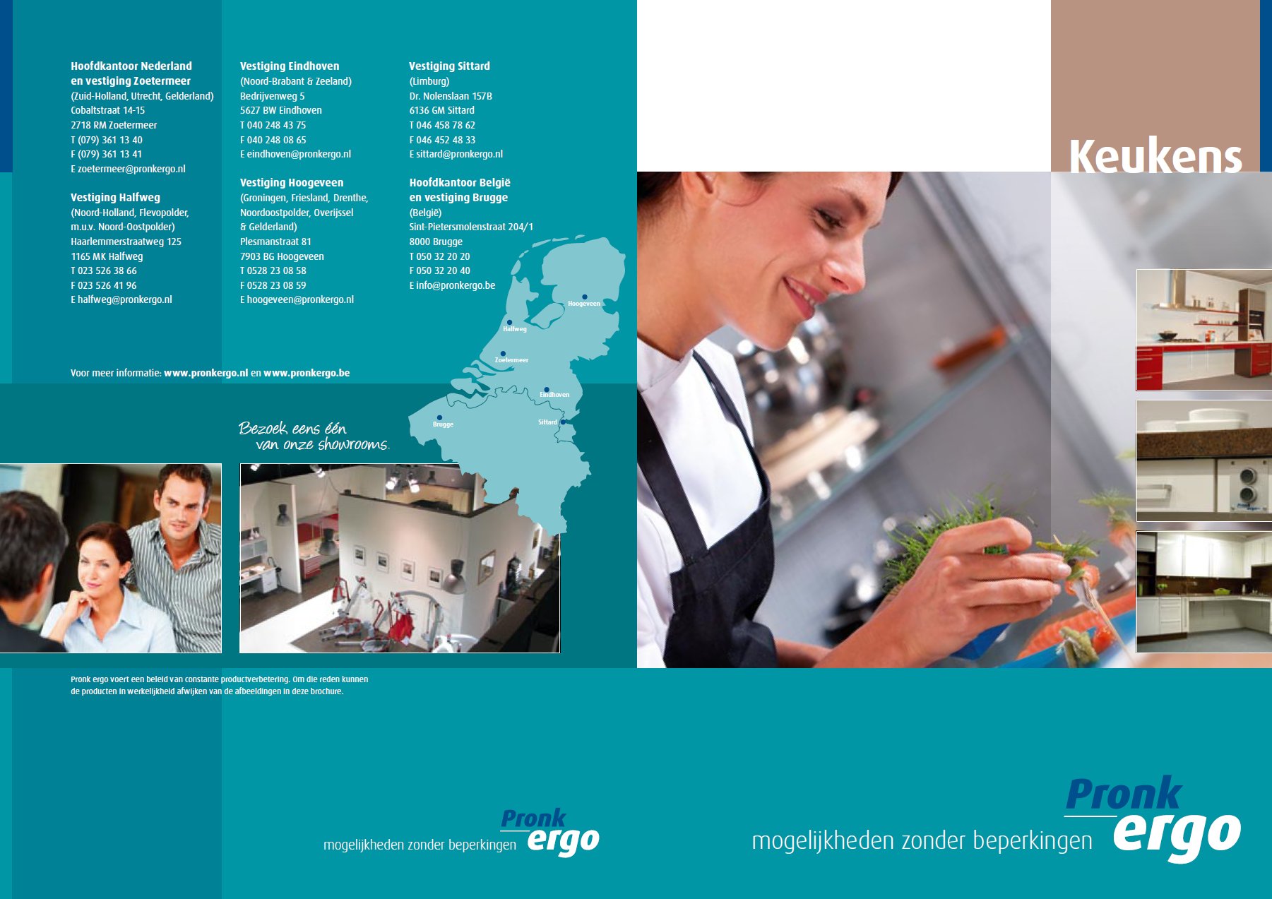 toegevoegd document 4 van Pronk Ergo hoogte verstelbare keukenuitrusting / aangepaste keukeninrichting assortiment 