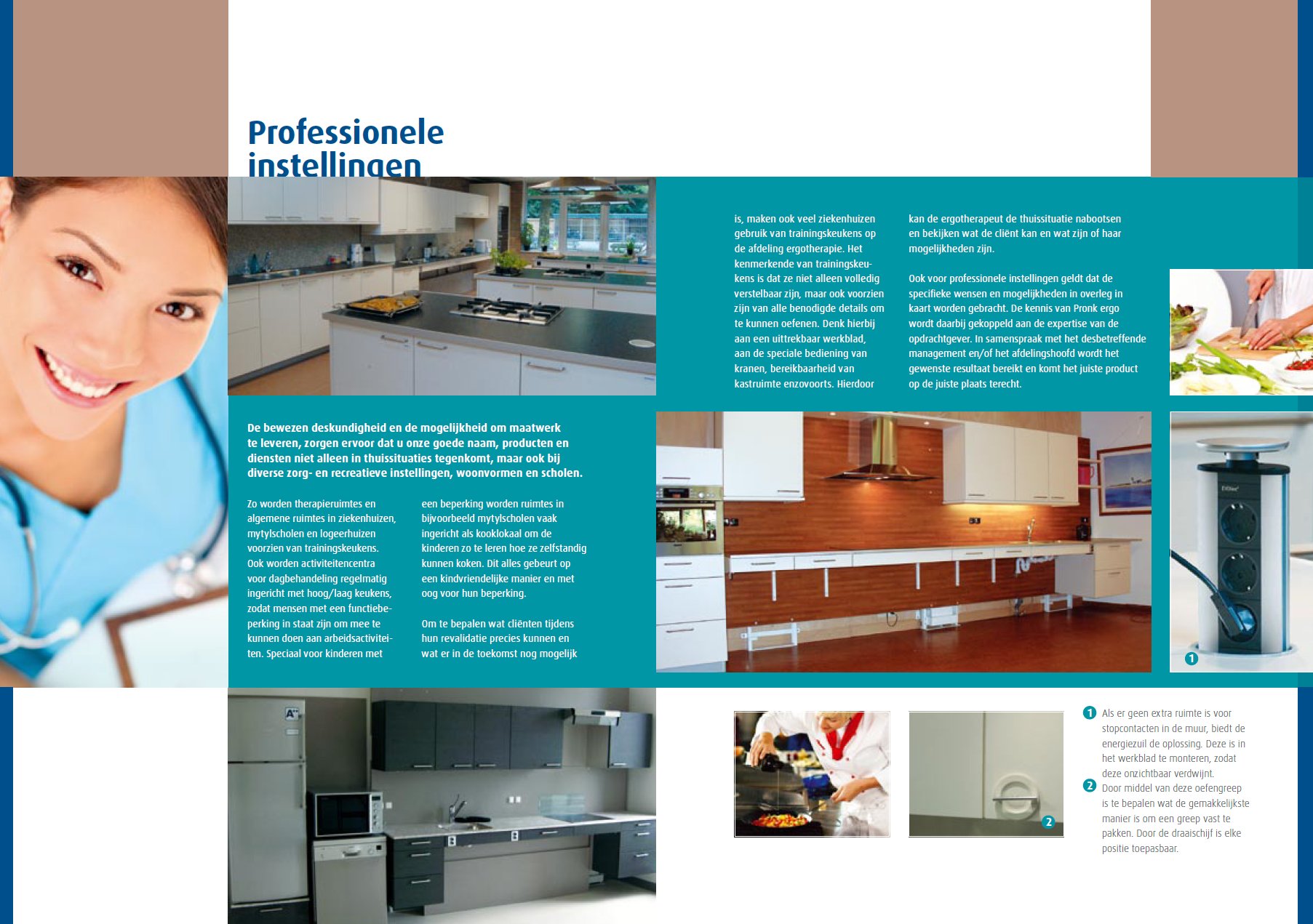 toegevoegd document 12 van Pronk Ergo hoogte verstelbare keukenuitrusting / aangepaste keukeninrichting assortiment 