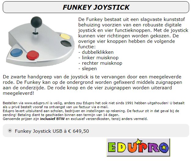 toegevoegd document 3 van Funkey joystick - / USB 