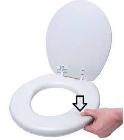 afbeelding van product Gepolsterde zachte toiletbril en zacht toiletdeksel