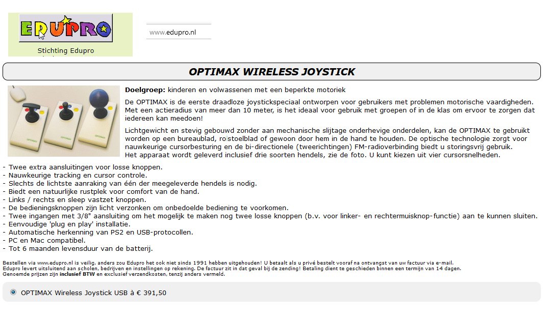 toegevoegd document 4 van Optimax Joystick - draadloze joystick  