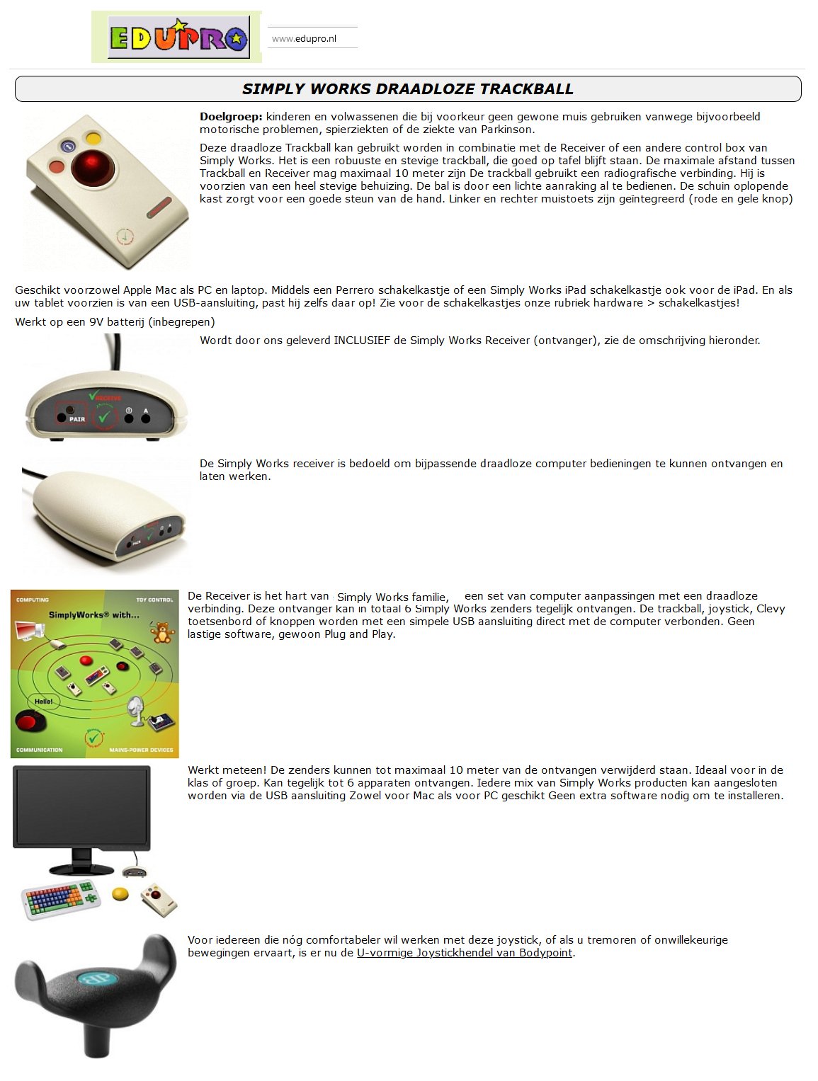 toegevoegd document 4 van Pretorian SimplyWorks Trackball  