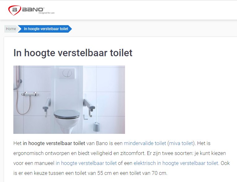 toegevoegd document 2 van Bano elektrisch verstelbaar toilet  