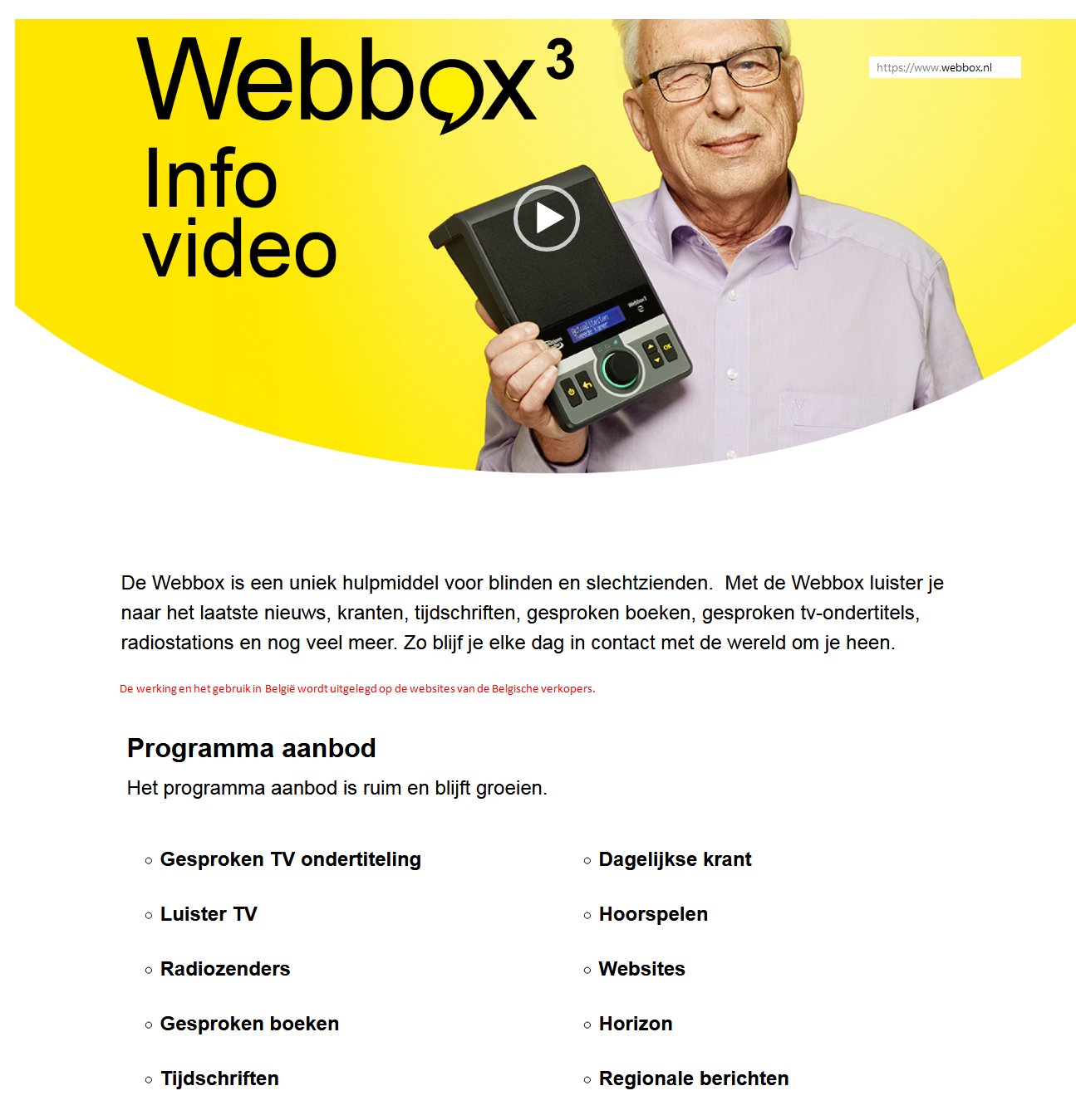 toegevoegd document 3 van Webbox3 online daisyspeler met gesproken tv-ondertiteling 