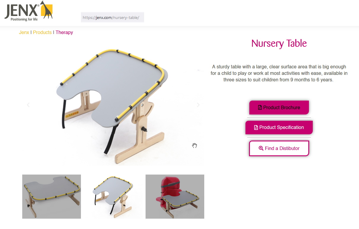 toegevoegd document 2 van Jenx Nursery Table speeltafel bij kinderzit of cornerseat  