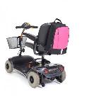 afbeelding van product Mobility kleine rolstoeltas/ scootmobieltas zwart/roze
