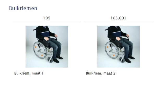 toegevoegd document 2 van Buikriem voor gebruik in rolstoel/kantelzetel 105.001/105 