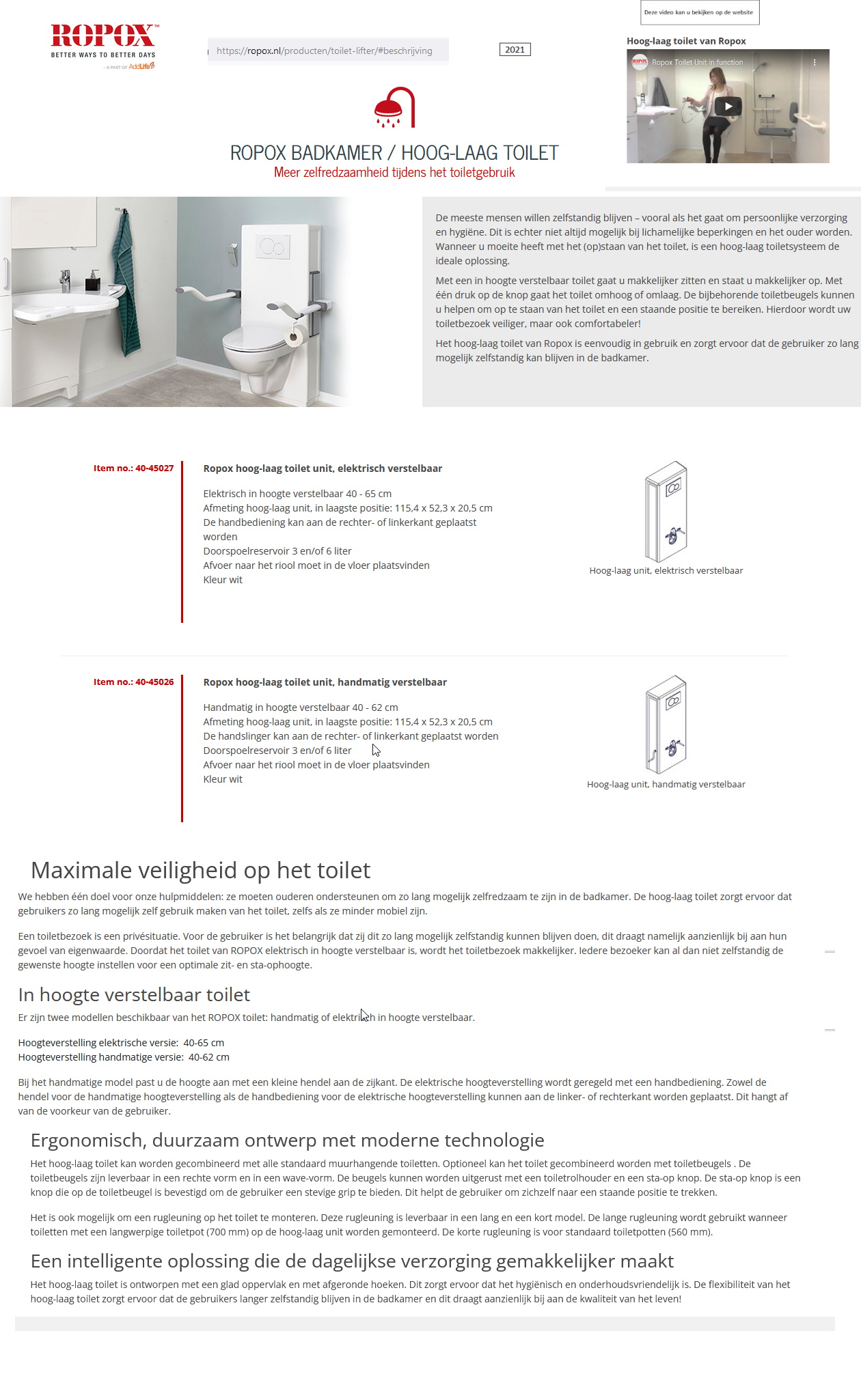 toegevoegd document 3 van Ropox toilet hoogteverstelbaar  