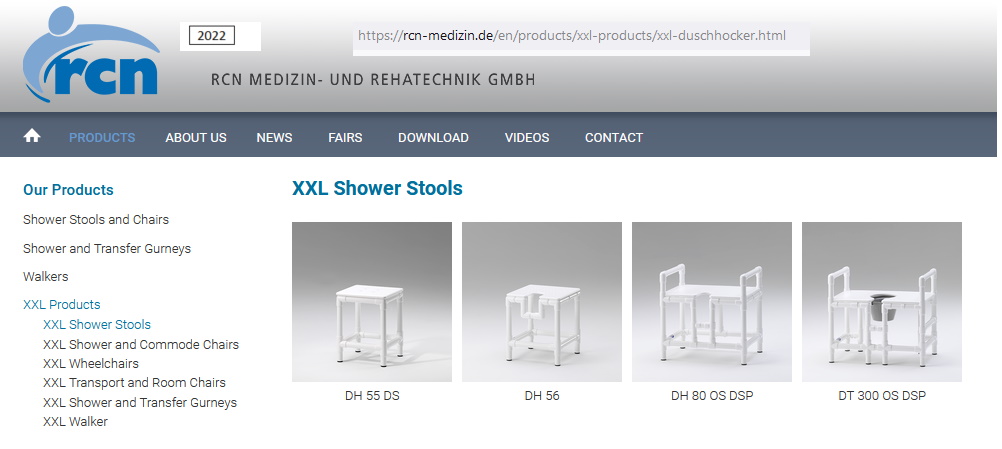 toegevoegd document 2 van RCN XXL Shower stools RCN zit voor douche  