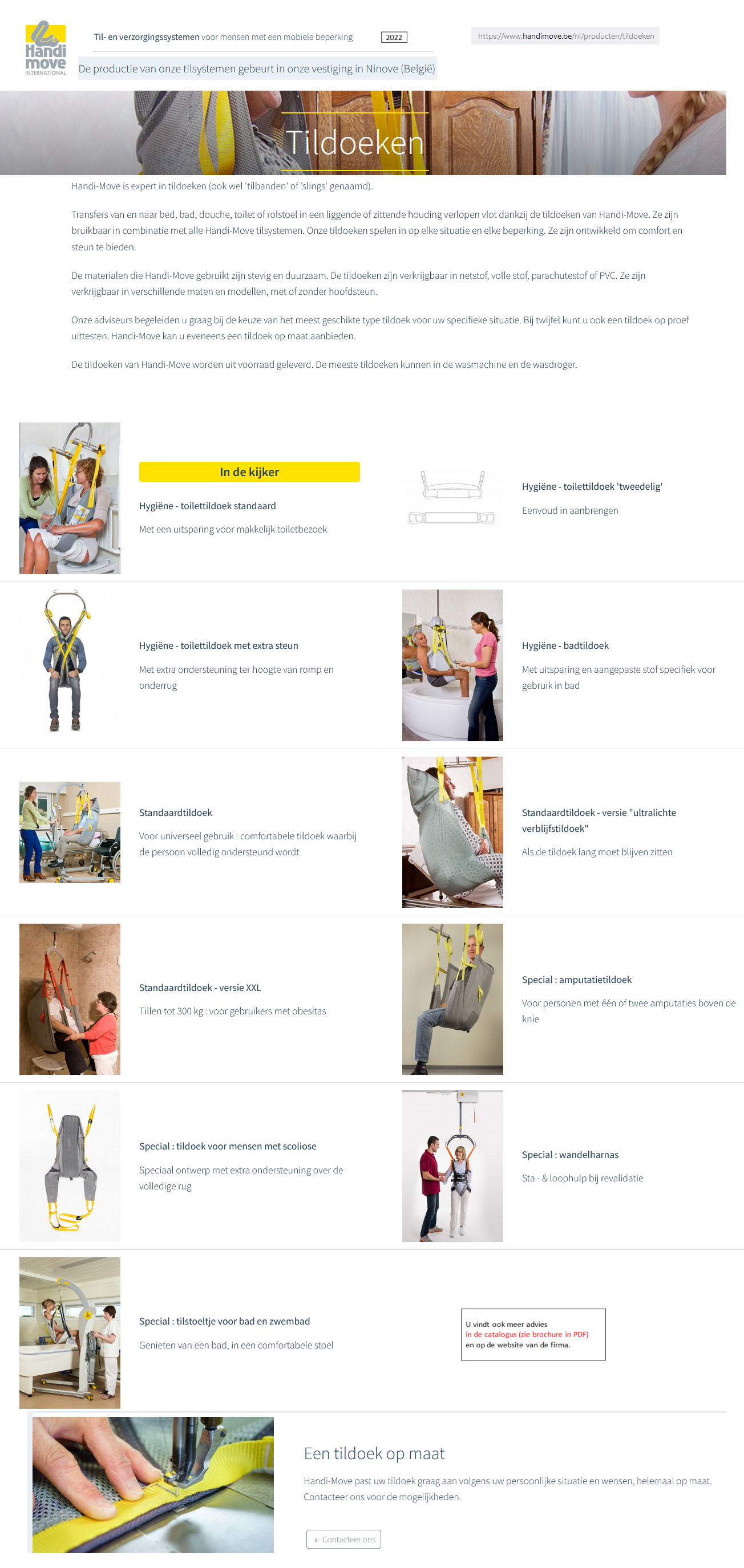toegevoegd document 4 van Handi-Move Tildoek voor mensen met scoliose  