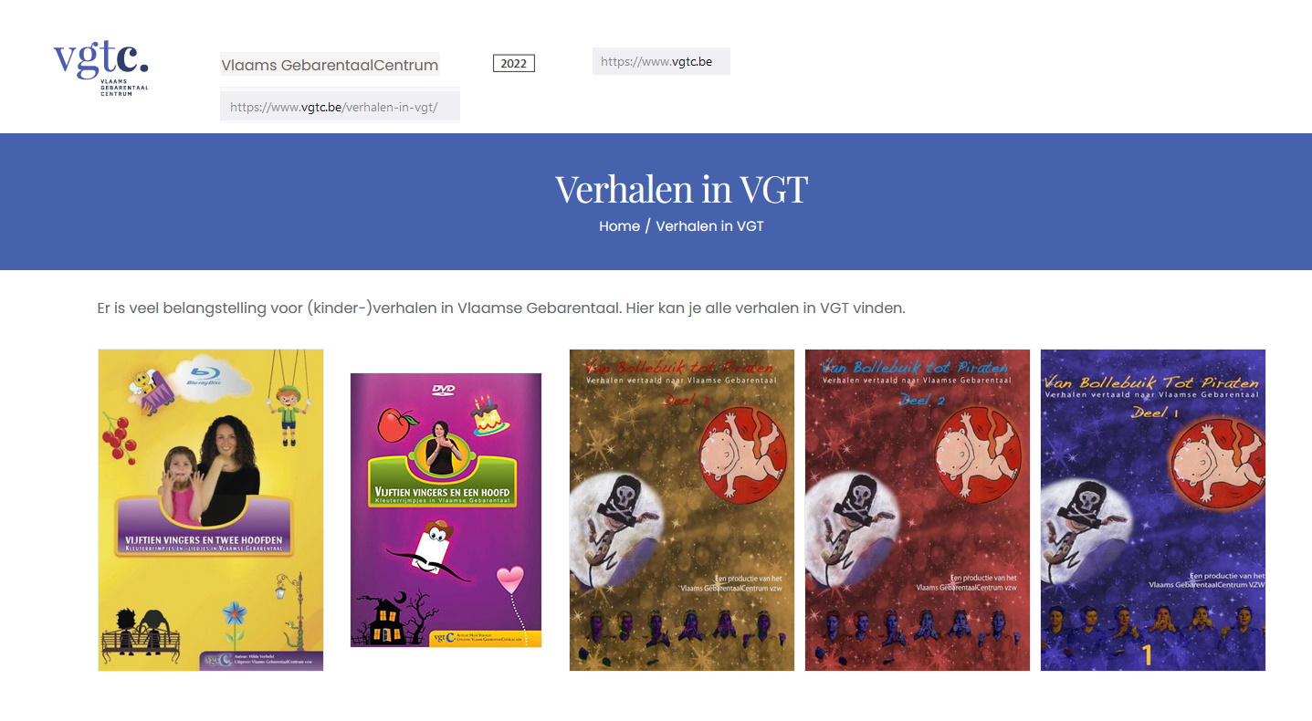 toegevoegd document 3 van Van Bollebuik tot Piraten: verhalen vertaald naar Vlaamse gebarentaal  