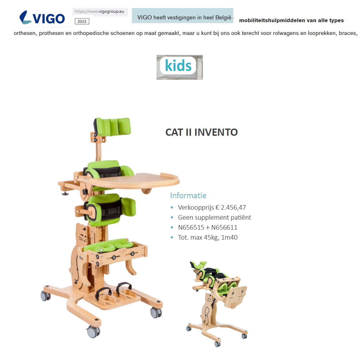 toegevoegd document 2 van Akces-Med Cat II Invento statafel  
