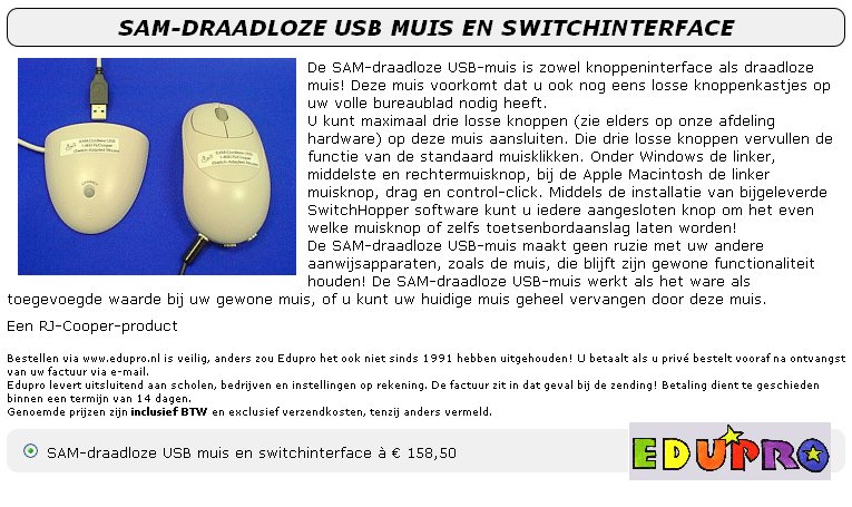toegevoegd document 2 van SAM-draadloze USB muis en switchinterface  