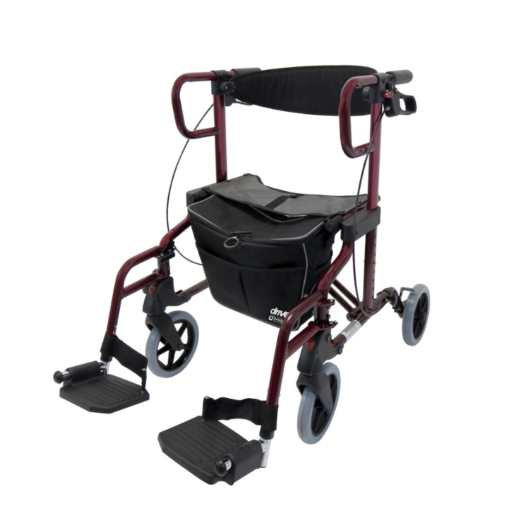 DRIVE MEDICAL Drive Diamond Deluxe rollatorrolstoel plooibaar VAPH