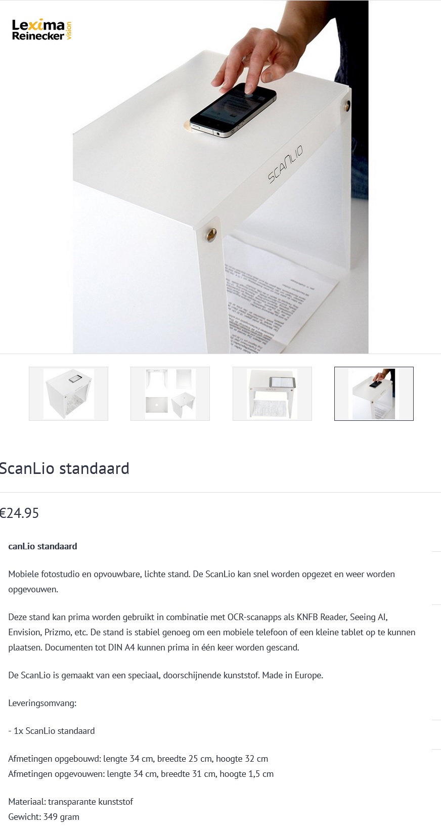 toegevoegd document 3 van Scanlio Scan Stand  
