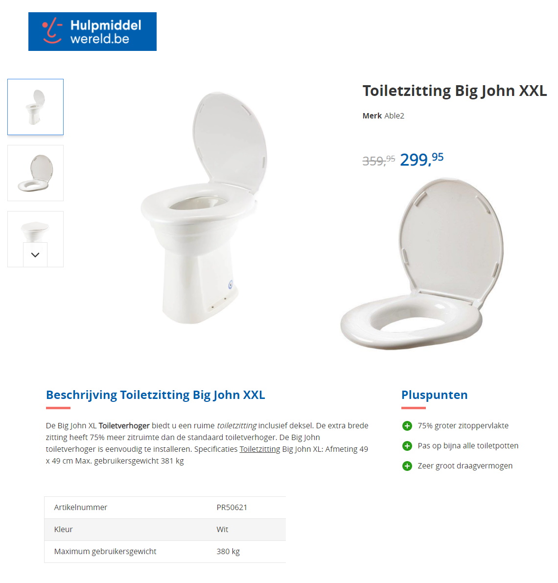 toegevoegd document 4 van Ashby Toilet Seat toiletverhoging assortiment / Toiletzitting Big John  