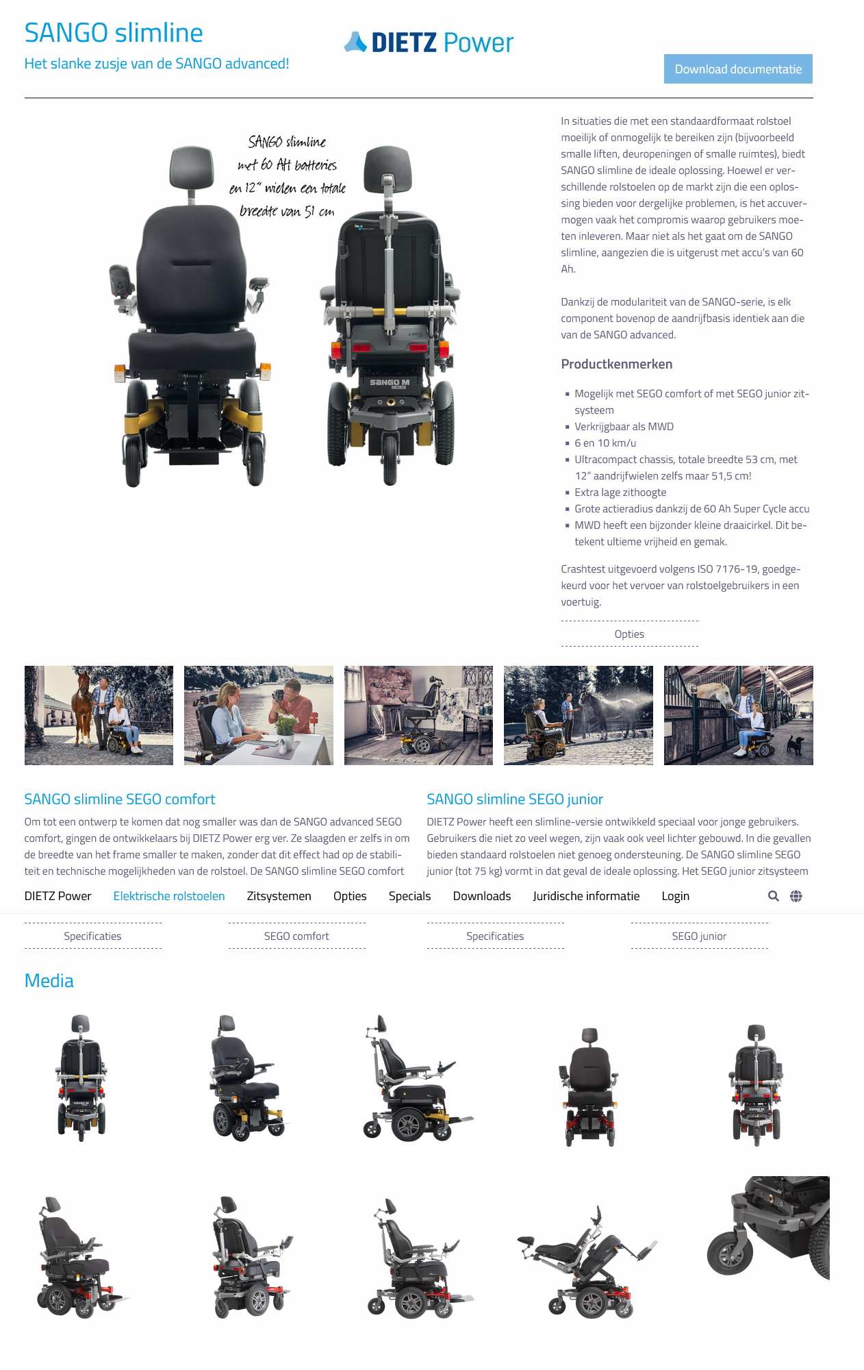toegevoegd document 2 van Sango Slimline Indoor rolstoel  