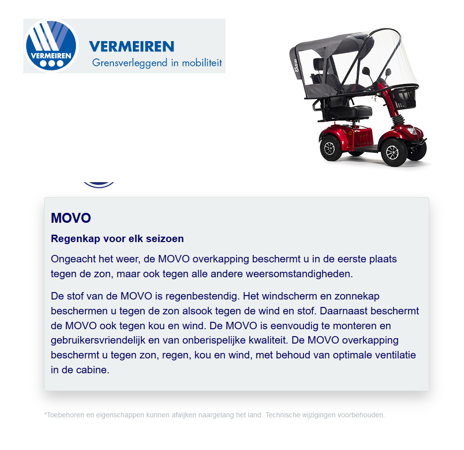 toegevoegd document 2 van Movo Regenkap voor scooter  