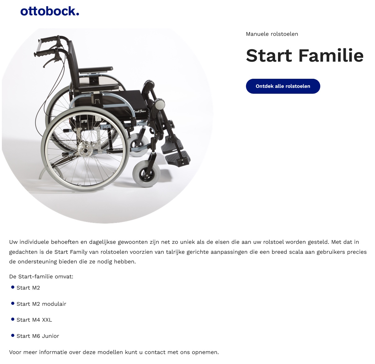 toegevoegd document 3 van Start M2 (standaard / modulair) rolstoel - Start M4 XXL  