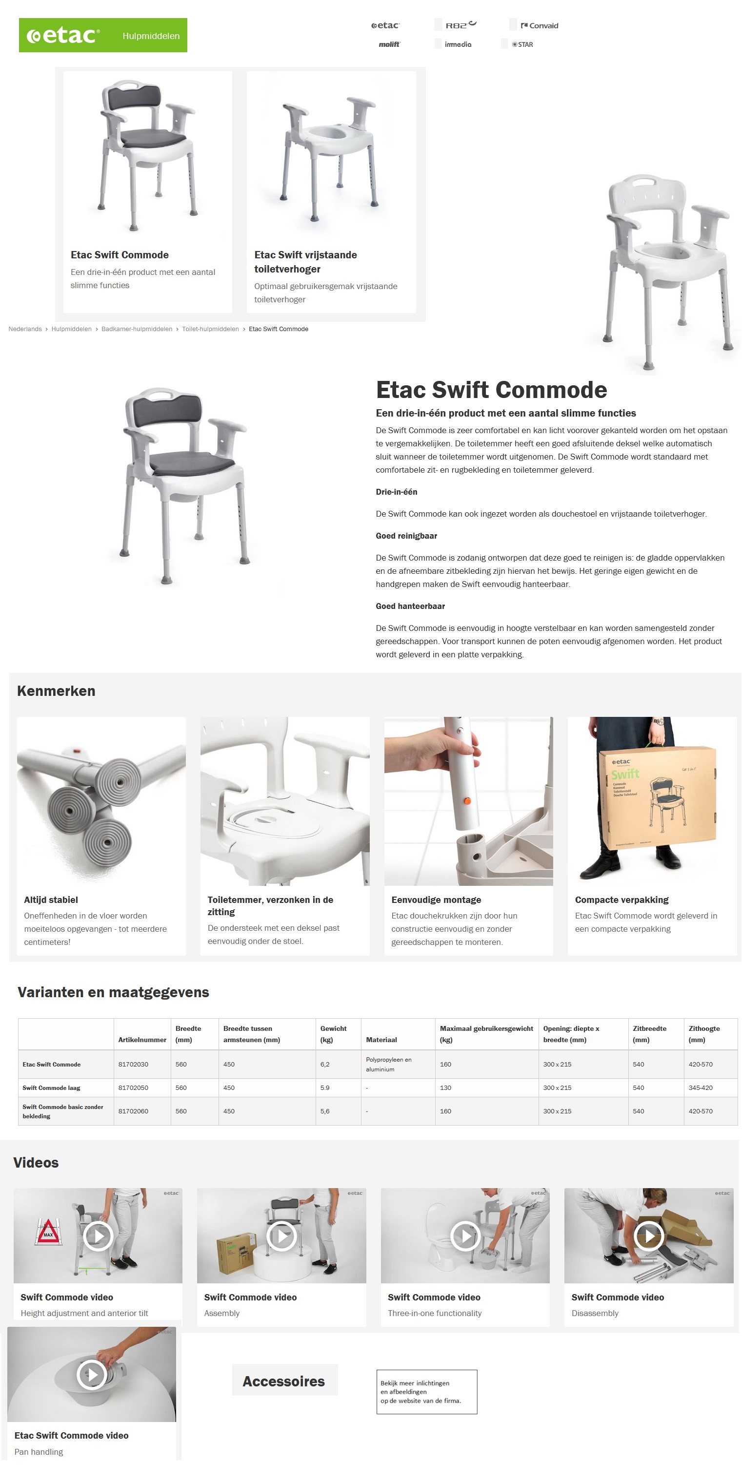 toegevoegd document 2 van Swift Commode toiletstoel  