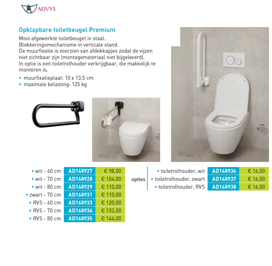 toegevoegd document 2 van Opklapbare toiletbeugel Premium  