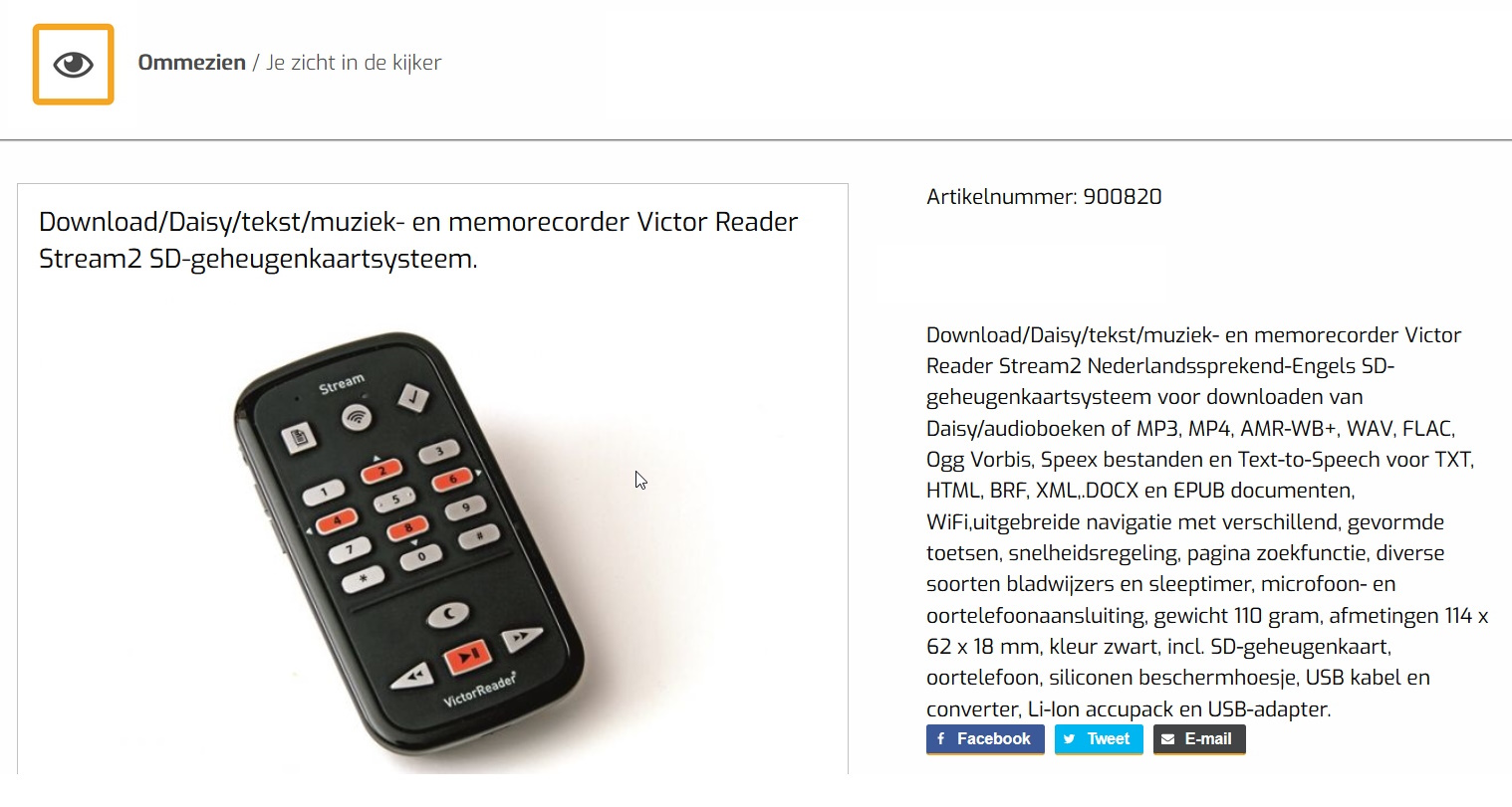 toegevoegd document 5 van Victor Reader Stream 2  