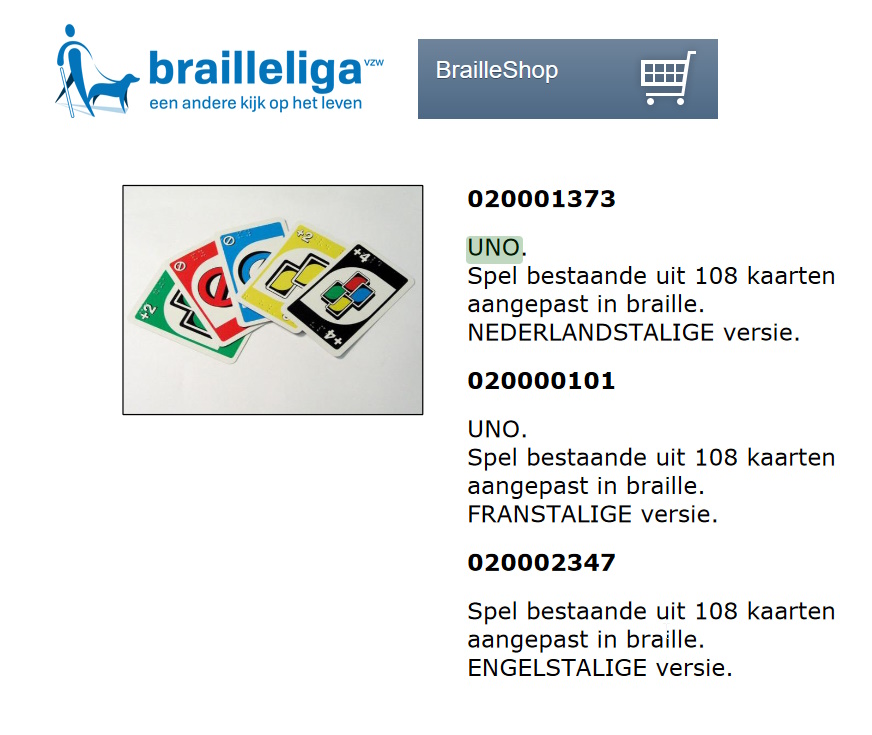toegevoegd document 3 van UNO in braille FR / NL / Engels  