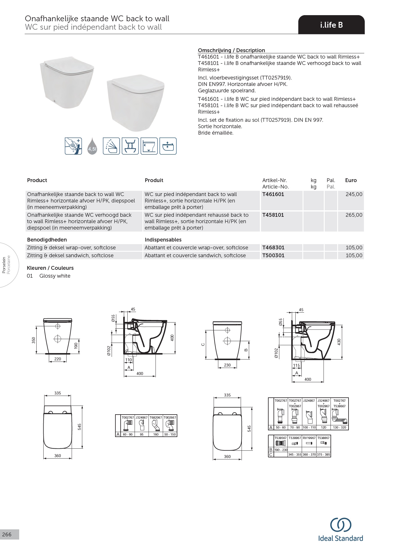 toegevoegd document 2 van Ideal Standard Connect staande wc verhoogd  