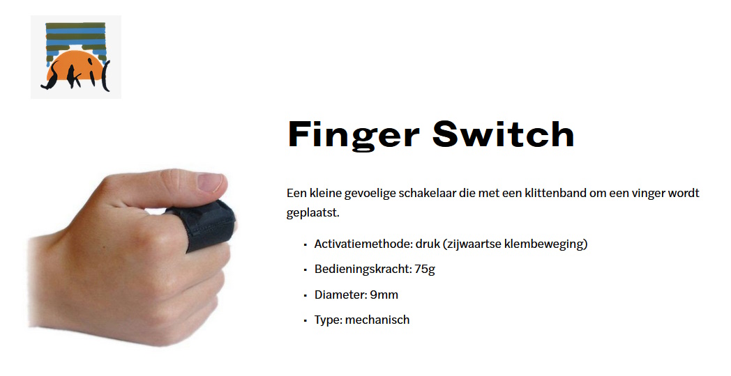 toegevoegd document 3 van Finger Button / Finger switch / Vingerschakelaar  