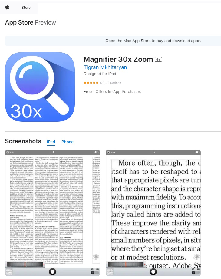 toegevoegd document 2 van Magnifier 30x Zoom  