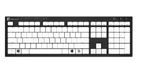afbeelding van product Pc-toetsenbord met braille