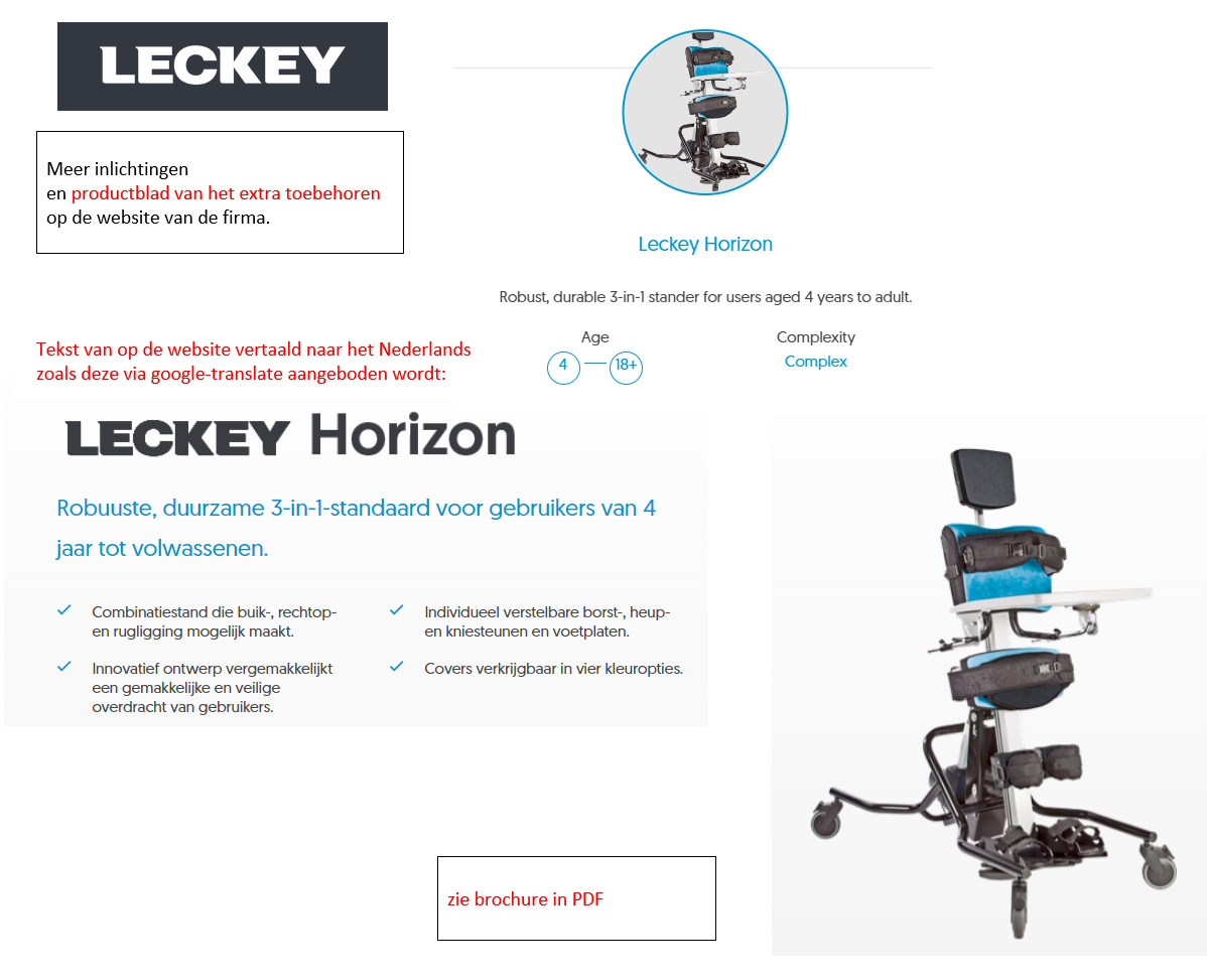toegevoegd document 2 van Leckey Horizon Stander  
