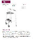 miniatuur van bijgevoegd document 2 van Walking Trolley - stalen loophulp met dienblad 