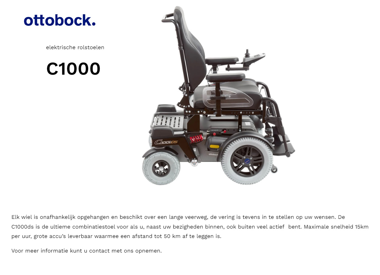 toegevoegd document 2 van C1000 DS rolstoel  