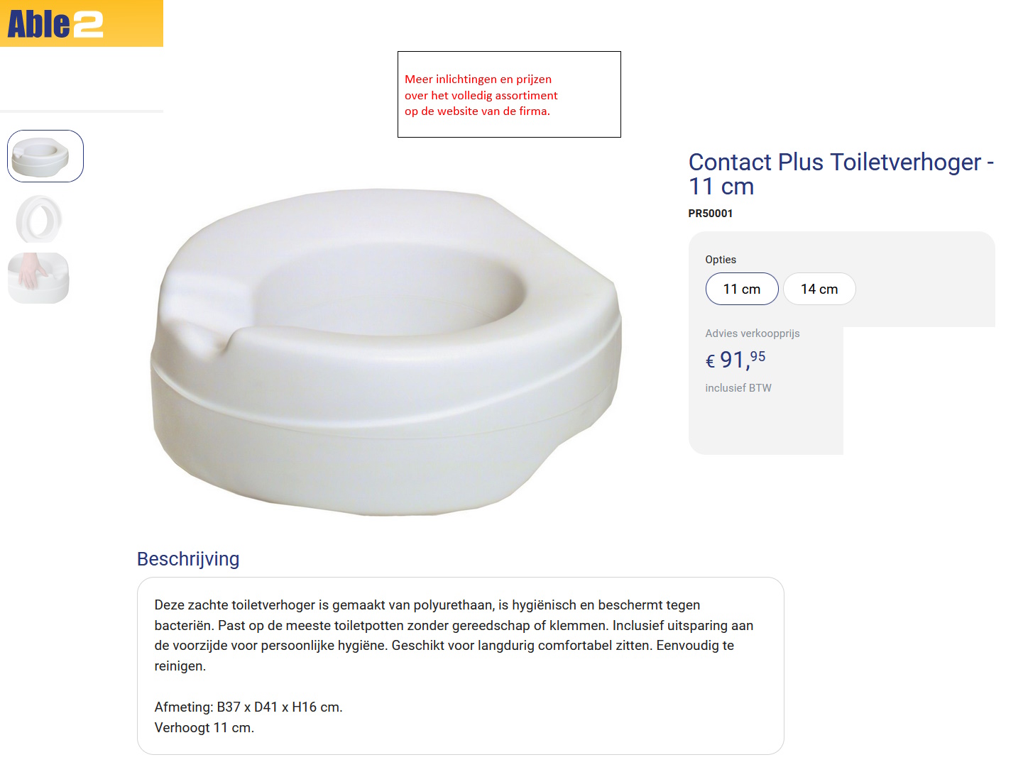 toegevoegd document 3 van Able2 Zachte toiletverhoger Contact Plus Soft  