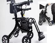 afbeelding van product E-Walk elektrische rollator omvouwbaar tot rolstoel