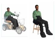 afbeelding van product Belieff dekens en benenzak op scooter
