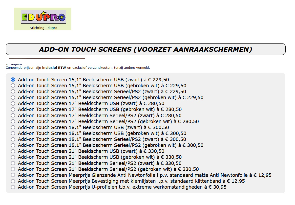 toegevoegd document 4 van Voorzet aanraakschermen Add-on Touch Screen  